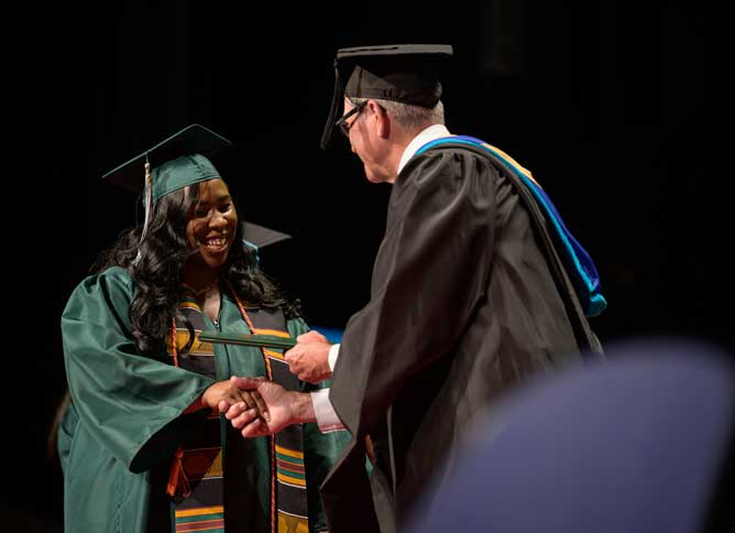 Graduate with Black Student Success stoll.