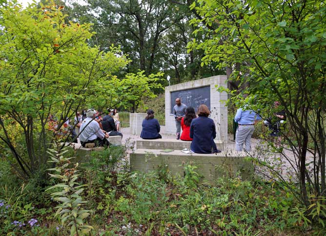 Outdoor classroom.